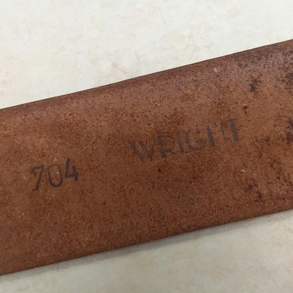 Wright 704 Tooled leather cowgirl belt - Picture 3 of 7